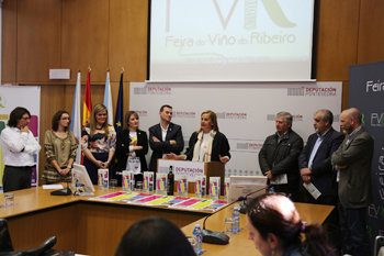 Presentación de la LIII Feria del Vino del Ribeiro en la Diputación de Pontevedra.