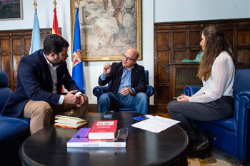Jorge Brown, Manuel Baltar y Carlota Pico./A.P.