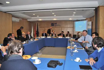 Desayuno en la Confederación de Empresarios de Lugo con los dirctores del Igape y XesGalicia.