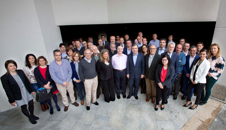 Asistentes a la reunión anual del Foro Económico de Galicia.