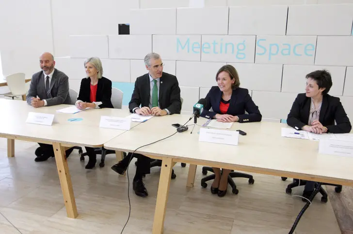 Presentación de las cinco lanzaderas de empleo impulsadas por Xunta, Fundación Telefónica y Fundación Santa María la Real./C.P.