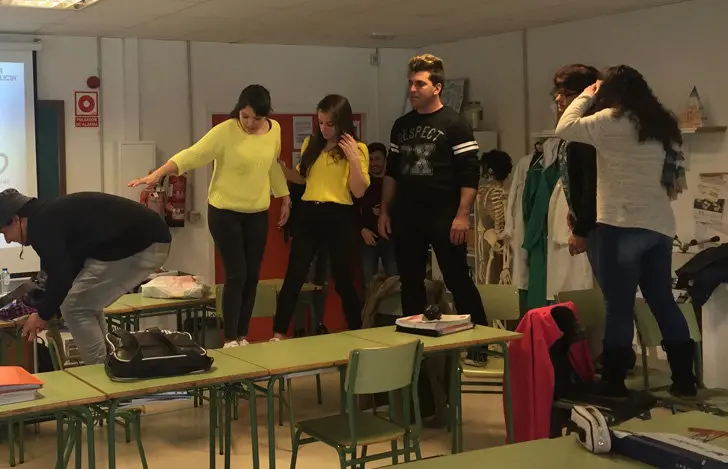 Estudiantes de Verín que participan en el programa 'KitCaixa'.