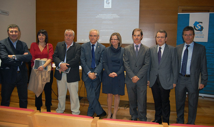 Presentación del estudio del Clúster de la Pizarra en la sede de la CEO en Ourense./M.R.