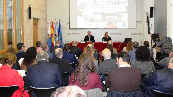 Presentación del proyecto SmartPeme en la Diputación de Pontevedra.