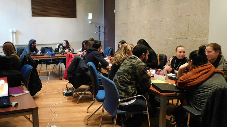 Participantes en la II Lanzadera de Empleo de Ourense.