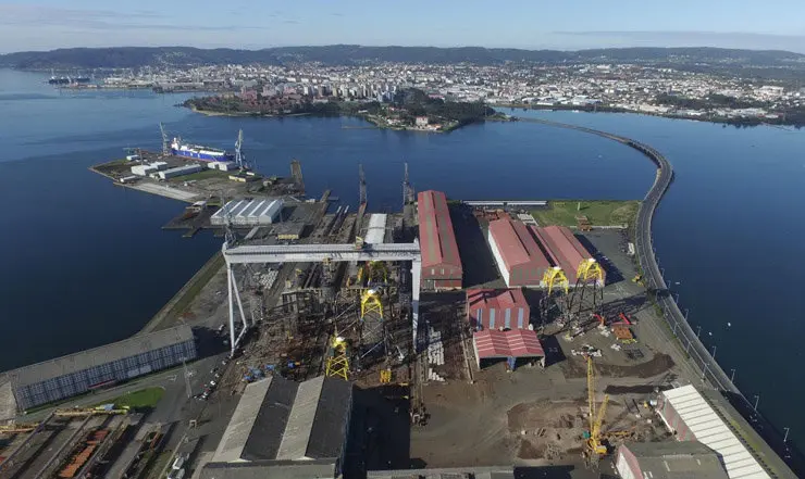 Astillero de Navantia en Fene.