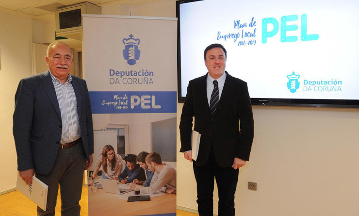 El diputado José Luis García y el presidente provincial Valentín García presentaron las nuevas ayudas del PEL.