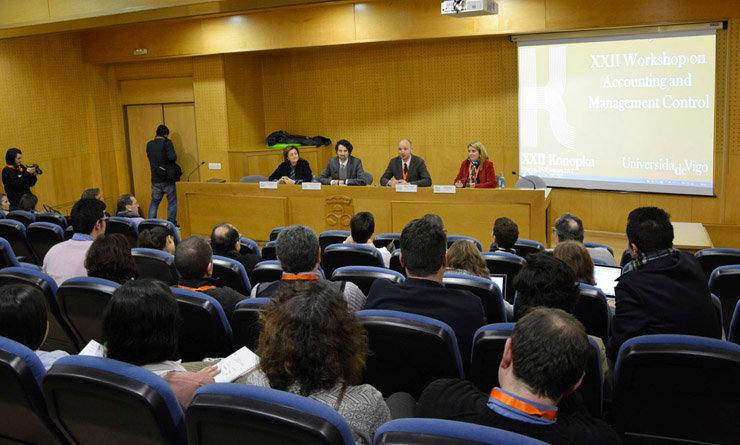 Inauguración del XXII Workshop on Accounting and Management Control en la Facultad de CCEE y Turismo de Ourense.