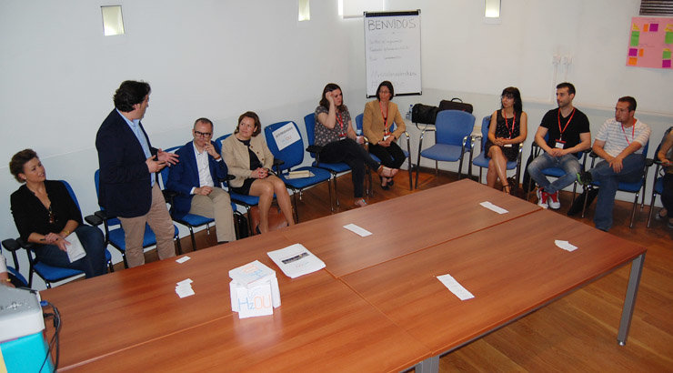 Una sesión en una edición anterior de la lanzadera de empleo de Ourense.