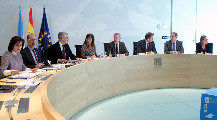 Unha reunión do Conselo da Xunta./C.PAZ.