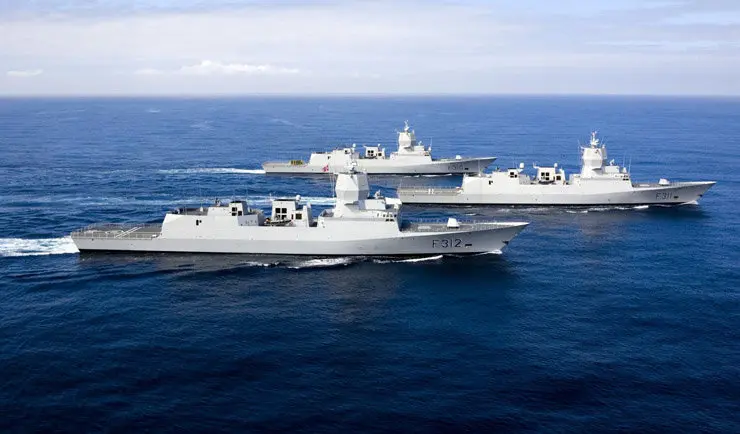 Fragatas construidas por Navantia para la Armada noruega.