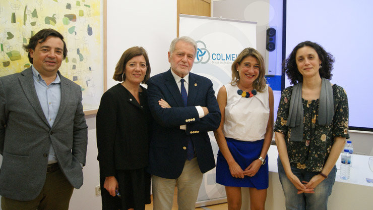 Marcos Sierra, María Bastida, Luis Caramés, Maite Cancela y Ana Ulla, en un momento del Workshop sobre turismo natural y sostenible./P.L.