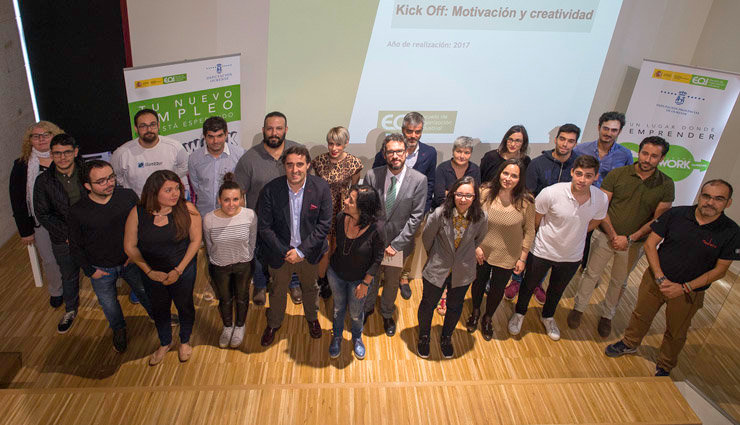 Participantes en la segunda edición del coworking de la EOI y la Diputación de Ourense./A.PAZ.