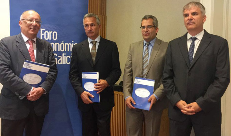 González Laxe, Armesto, Sánchez y Lago presentaron el II Informe de Coyuntura.
