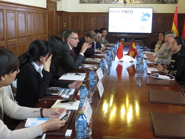 La Autoridad Portuaria de Vigo recibió a la delegación china.