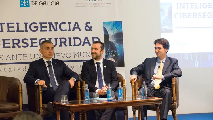 Un momento de la jornada &#34;Inteligencia & Ciberseguridad&#34;, en el Club Financiero Atlántico.