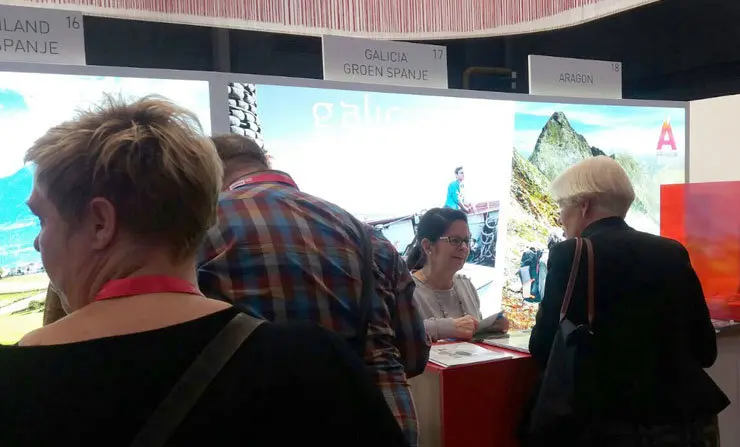 Stand de Galicia en la edición 2017 de Vakantiebeurs.