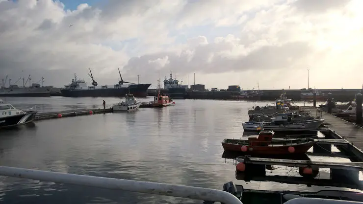 Uno de los puertos titularidad de la Xunta, el de Ribeira.