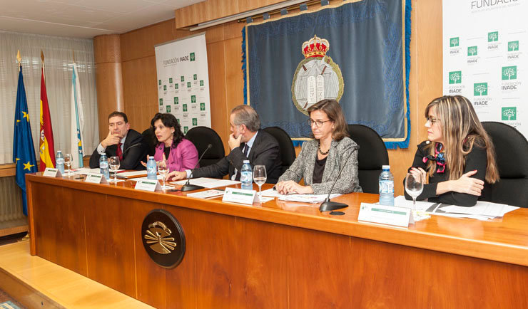 De izquierda a derecha Javier Hernández, Lourdes Freiría, Adolfo Campos, Benedetta Cossarini y Sanda Blanco.