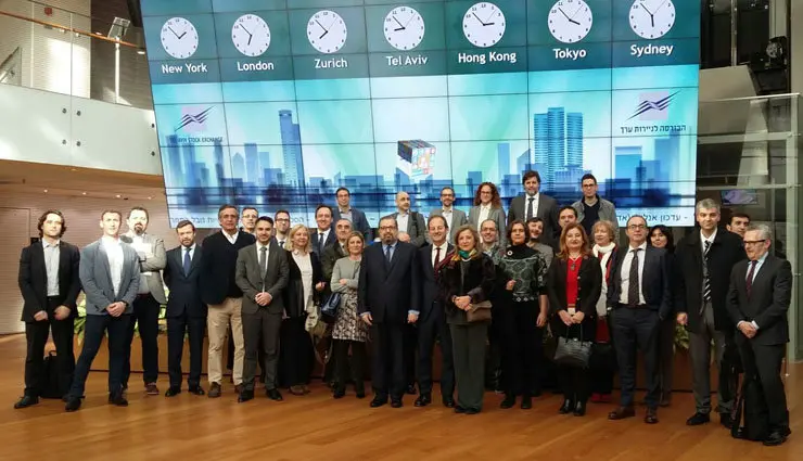 Delegación gallega en visita de negocios en Tel Aviv, Israel.