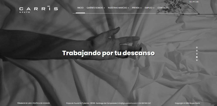 Nueva web corporativa de Grupo Carrís.