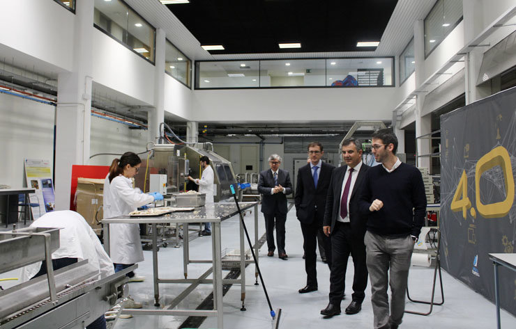El secretario general de Ciencia e Innovación en la visita al centro tecnológico de ANFACO-CECOPESCA.