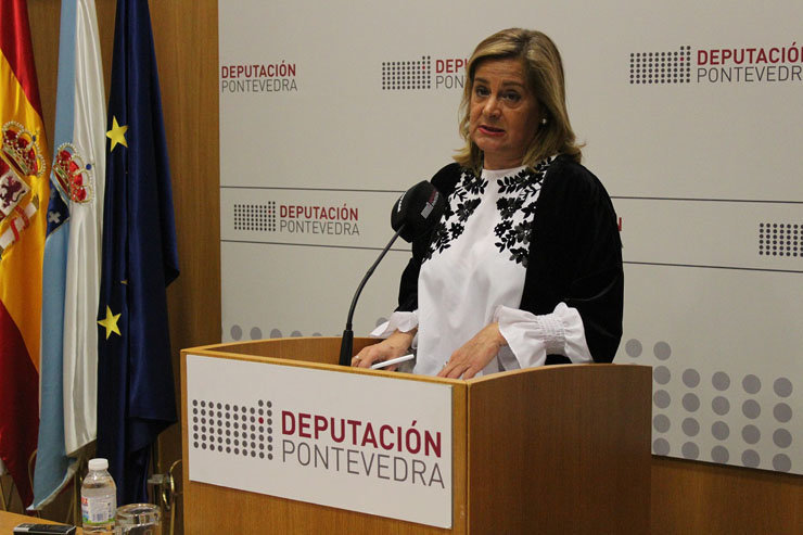 A presidenta da Deputación de Pontevedra, Carmela Silva.