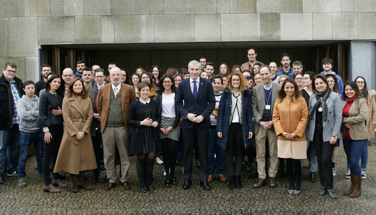 Participantes en el encuentro de lanzaderas celebrado en Santiago.