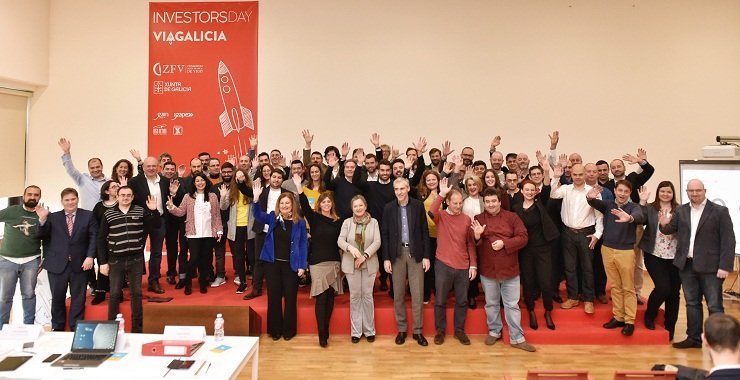 Emprendedores de la sede de Vigo de VíaGalicia, en su DemoDay.