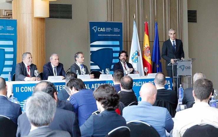 Clausura del II Congreso Internacional Aeronáutico y Espacial de Galicia.