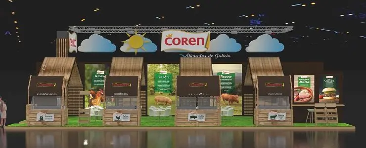 Stand de Coren en Alimentaria.