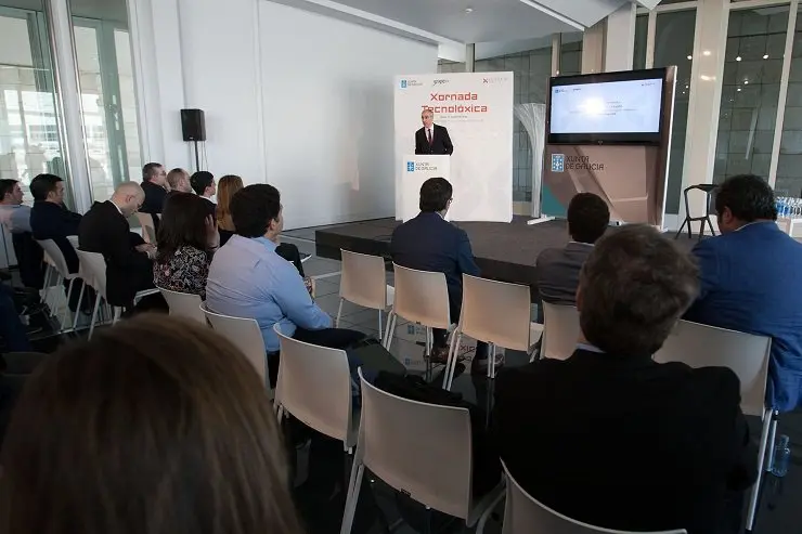 El conselleiro de Economía interviene en la jornada del Clúster TIC Galicia, en la Cidade da Cultura.