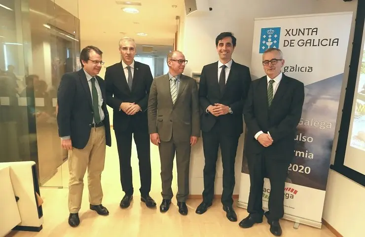 Firma del acuerdo entre Xunta, Acluxega y EnergyLab.