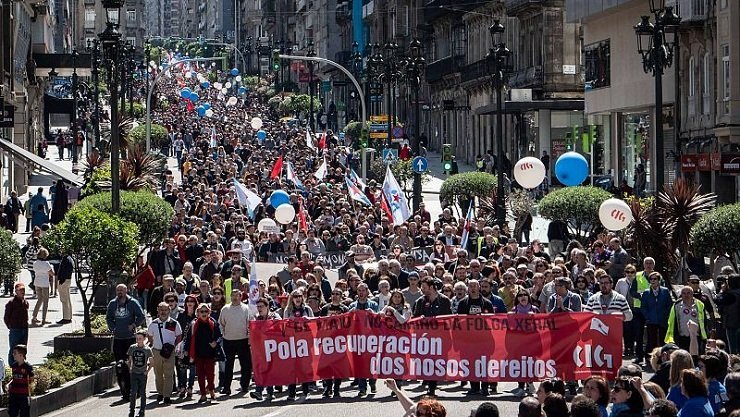 Manifestación central da CIG en Vigo./CIG.