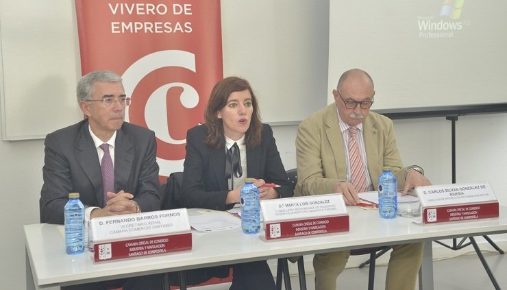 Fernando Barros, Marta Lois y en la clausura del programa formativo.