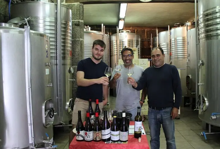 Los importadores de Canadá y EEUU visitaron media docena de bodegas en la D.O. Ribeiro.