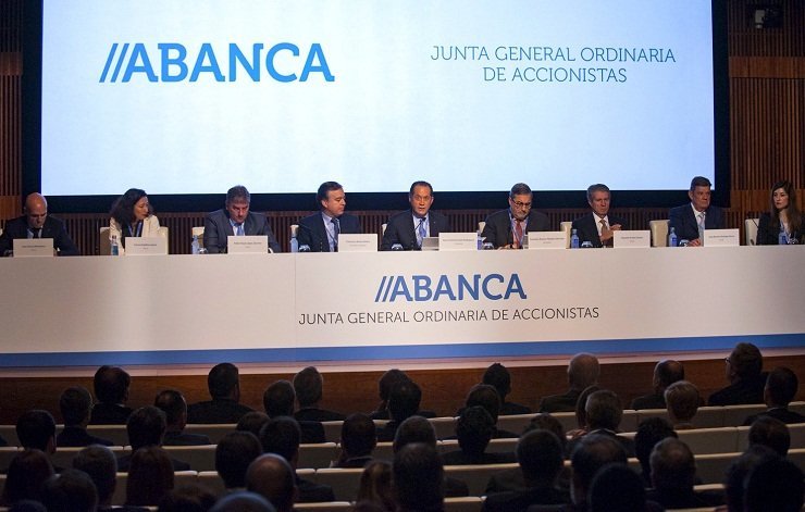 Escotet presidió la junta general de accionistas de Abanca en A Coruña.
