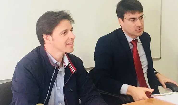 Pablo Búa (Responsable de RRHH do grupo Aceuve) e David Sobral (Secretario Xeral de Fegape.