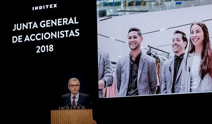 Pablo Isla, en su discurso ante la junta general de accionistas./DOMOFOTOGRAFÍA.