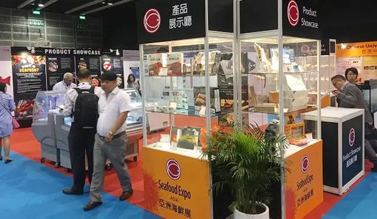 Stands en la última edición de Seafood Asia.