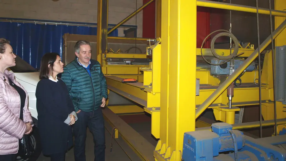 Patricia Argerey, visitó en Narón la ingeniería Ártabro-Samdeu.