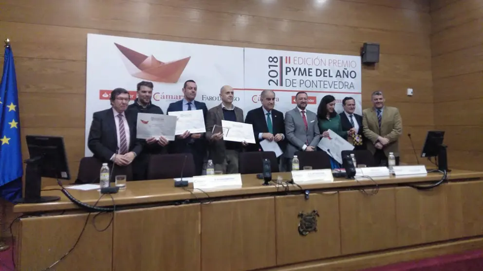 Entrega del Premio Pyme del Año 2018 de Pontevedra./FACEBOOK CAMARA PVV.