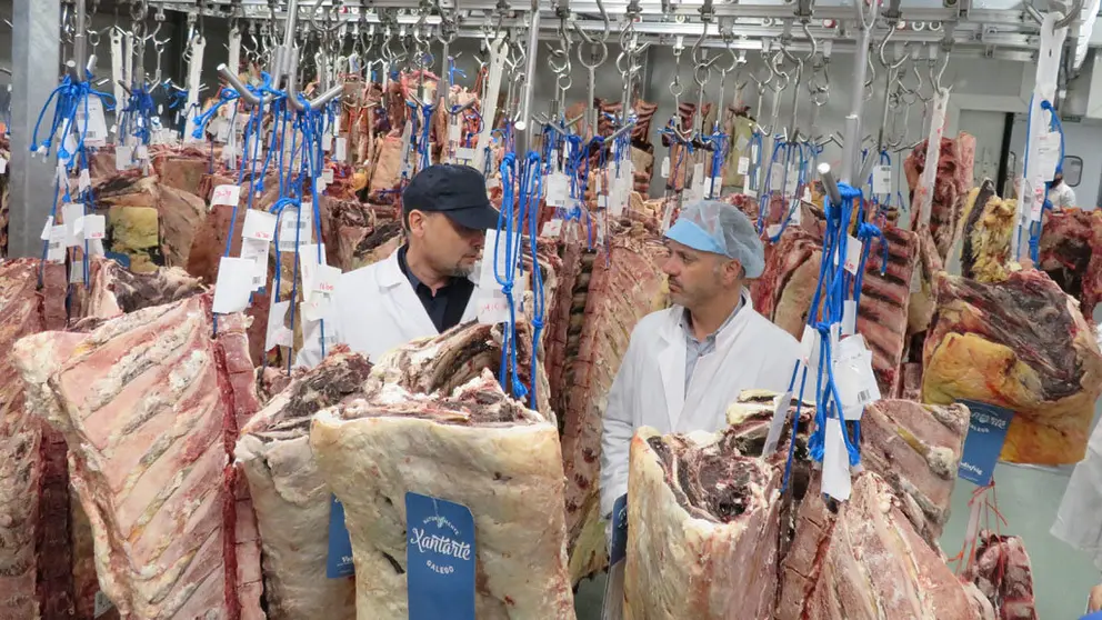 David Regades visitó las instalaciones que la empresa Vendisfrig, S.L tiene en el recinto franco de Bouzas.