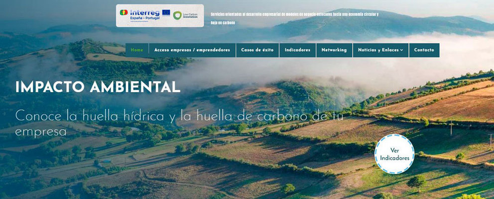 Web del La Red Transregional Low Carbon Innovation, financiada por el Programa Interreg V-A España-Portugal