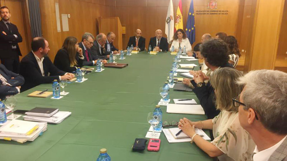 Primera reunión del grupo de trabajo Brexit-Galicia en la Delegación del Gobierno, en A Coruña.