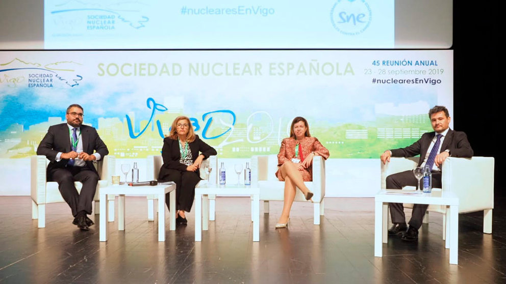 En la imagen de la plenaria aparecen (de izq. a dcha.): Joaquín Chico, Mª Luisa Castaño, Elvira Carles y Raúl Suarez.