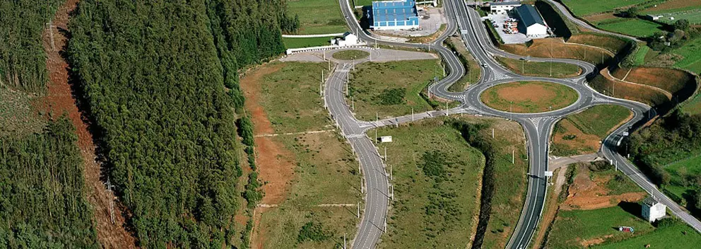 Vista aérea del parque empresarial de Mondoñedo, que gestiona SEA.