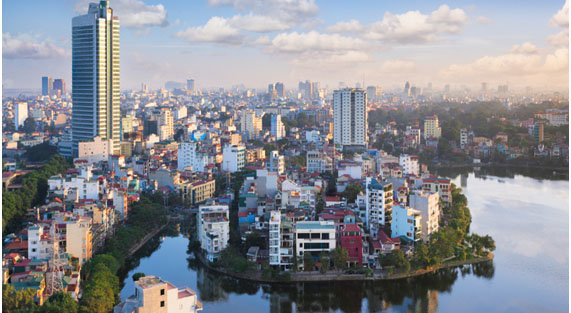 Hanoi, capital de Vietnam.
