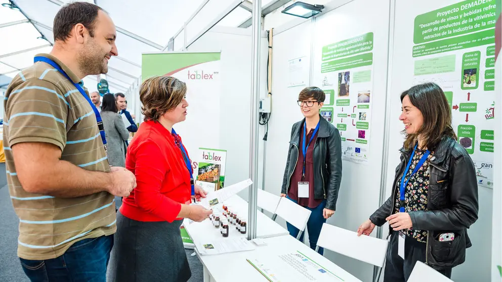 Zona expositiva en la edición anterior de Agrobiotech.