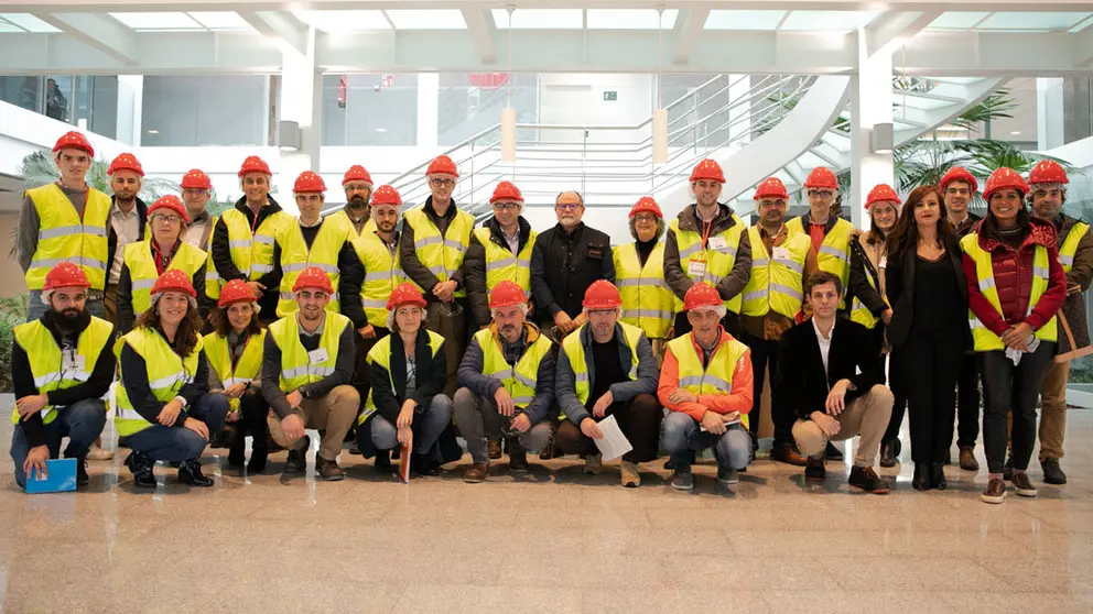 Los participantes, durante la visita a las instalaciones de CITIC Censa en O Porriño.